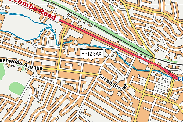 HP12 3AX map - OS VectorMap District (Ordnance Survey) HP12 3AX map - OS VectorMap District (Ordnance Survey)