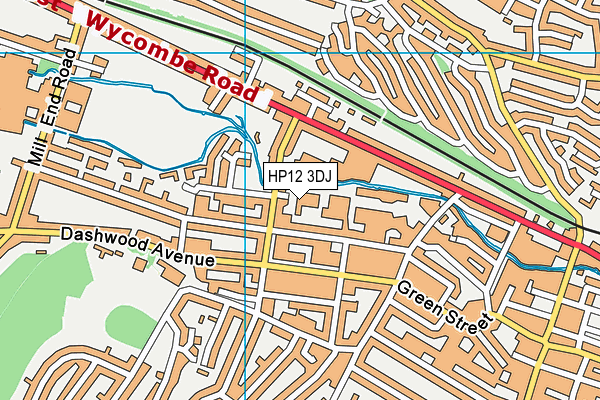 HP12 3DJ map - OS VectorMap District (Ordnance Survey) HP12 3DJ map - OS VectorMap District (Ordnance Survey)