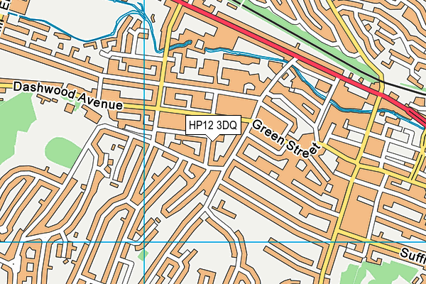 HP12 3DQ map - OS VectorMap District (Ordnance Survey) HP12 3DQ map - OS VectorMap District (Ordnance Survey)