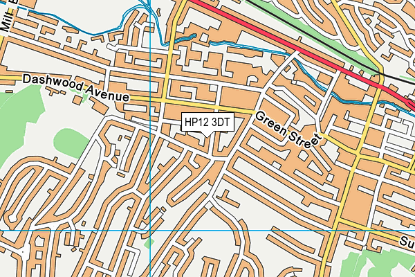 HP12 3DT map - OS VectorMap District (Ordnance Survey) HP12 3DT map - OS VectorMap District (Ordnance Survey)