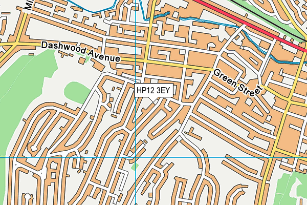 HP12 3EY map - OS VectorMap District (Ordnance Survey)