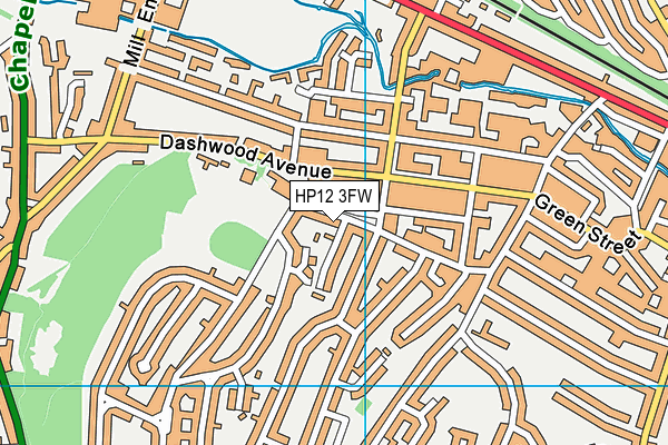 HP12 3FW map - OS VectorMap District (Ordnance Survey) HP12 3FW map - OS VectorMap District (Ordnance Survey)