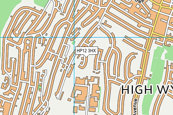 HP12 3HX map - OS VectorMap District (Ordnance Survey) HP12 3HX map - OS VectorMap District (Ordnance Survey)