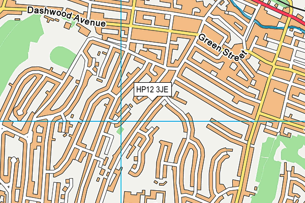 HP12 3JE map - OS VectorMap District (Ordnance Survey) HP12 3JE map - OS VectorMap District (Ordnance Survey)