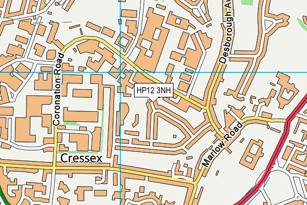 HP12 3NH map - OS VectorMap District (Ordnance Survey) HP12 3NH map - OS VectorMap District (Ordnance Survey)