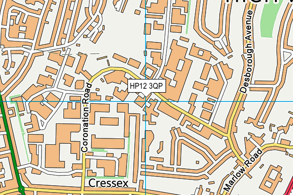 HP12 3QP map - OS VectorMap District (Ordnance Survey) HP12 3QP map - OS VectorMap District (Ordnance Survey)