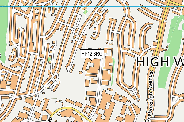 HP12 3RG map - OS VectorMap District (Ordnance Survey) HP12 3RG map - OS VectorMap District (Ordnance Survey)