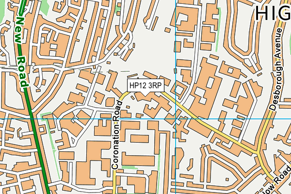 HP12 3RP map - OS VectorMap District (Ordnance Survey) HP12 3RP map - OS VectorMap District (Ordnance Survey)