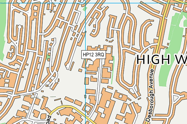HP12 3RQ map - OS VectorMap District (Ordnance Survey) HP12 3RQ map - OS VectorMap District (Ordnance Survey)