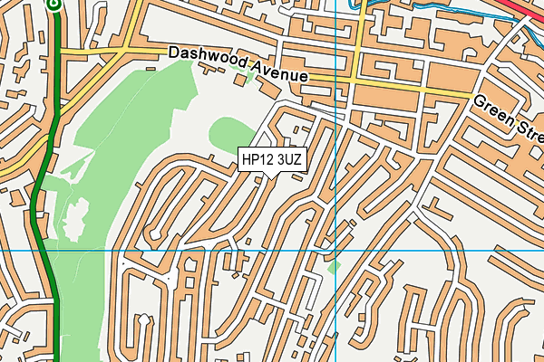 HP12 3UZ map - OS VectorMap District (Ordnance Survey) HP12 3UZ map - OS VectorMap District (Ordnance Survey)