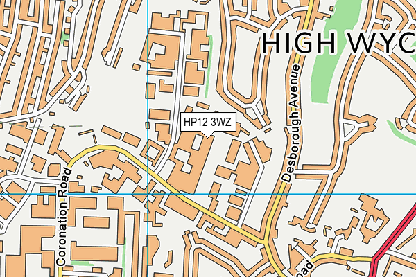 HP12 3WZ map - OS VectorMap District (Ordnance Survey) HP12 3WZ map - OS VectorMap District (Ordnance Survey)