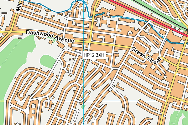 HP12 3XH map - OS VectorMap District (Ordnance Survey) HP12 3XH map - OS VectorMap District (Ordnance Survey)