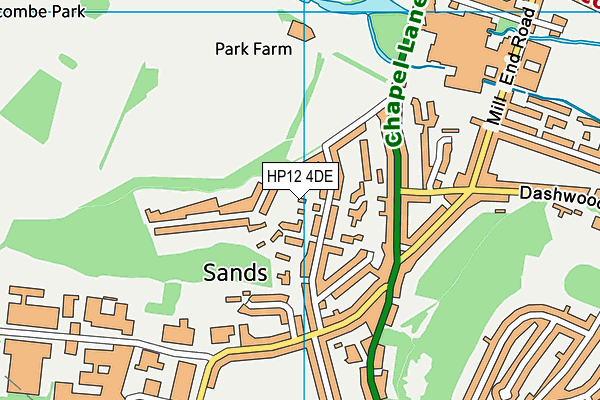 HP12 4DE map - OS VectorMap District (Ordnance Survey) HP12 4DE map - OS VectorMap District (Ordnance Survey)