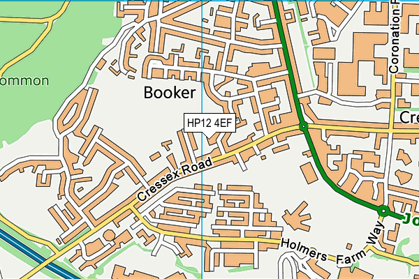 HP12 4EF map - OS VectorMap District (Ordnance Survey) HP12 4EF map - OS VectorMap District (Ordnance Survey)
