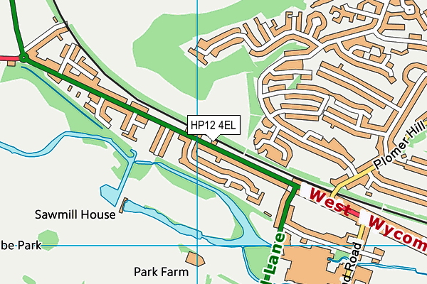 HP12 4EL map - OS VectorMap District (Ordnance Survey) HP12 4EL map - OS VectorMap District (Ordnance Survey)