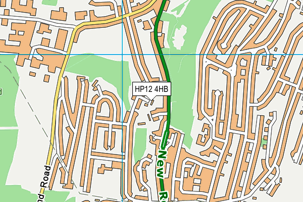 HP12 4HB map - OS VectorMap District (Ordnance Survey) HP12 4HB map - OS VectorMap District (Ordnance Survey)
