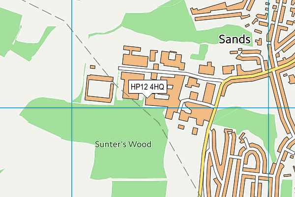 HP12 4HQ map - OS VectorMap District (Ordnance Survey) HP12 4HQ map - OS VectorMap District (Ordnance Survey)