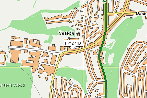HP12 4HX map - OS VectorMap District (Ordnance Survey) HP12 4HX map - OS VectorMap District (Ordnance Survey)