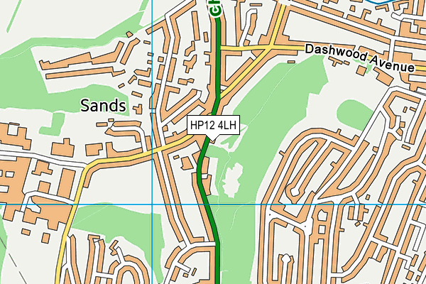 HP12 4LH map - OS VectorMap District (Ordnance Survey) HP12 4LH map - OS VectorMap District (Ordnance Survey)