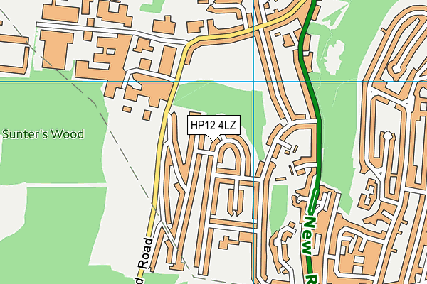 HP12 4LZ map - OS VectorMap District (Ordnance Survey) HP12 4LZ map - OS VectorMap District (Ordnance Survey)