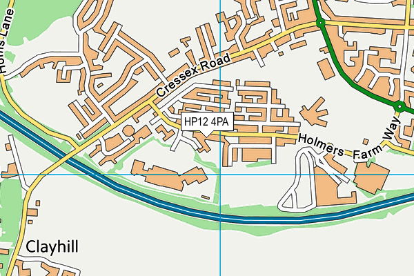 HP12 4PA map - OS VectorMap District (Ordnance Survey) HP12 4PA map - OS VectorMap District (Ordnance Survey)