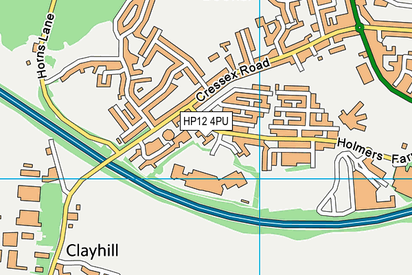 HP12 4PU map - OS VectorMap District (Ordnance Survey) HP12 4PU map - OS VectorMap District (Ordnance Survey)