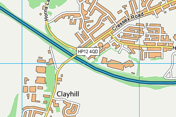 HP12 4QD map - OS VectorMap District (Ordnance Survey) HP12 4QD map - OS VectorMap District (Ordnance Survey)
