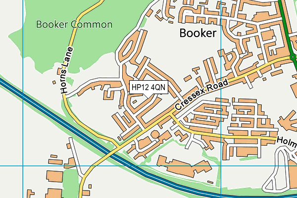 HP12 4QN map - OS VectorMap District (Ordnance Survey) HP12 4QN map - OS VectorMap District (Ordnance Survey)