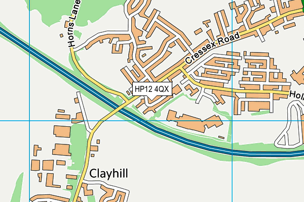 HP12 4QX map - OS VectorMap District (Ordnance Survey) HP12 4QX map - OS VectorMap District (Ordnance Survey)
