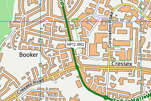 HP12 4RQ map - OS VectorMap District (Ordnance Survey) HP12 4RQ map - OS VectorMap District (Ordnance Survey)