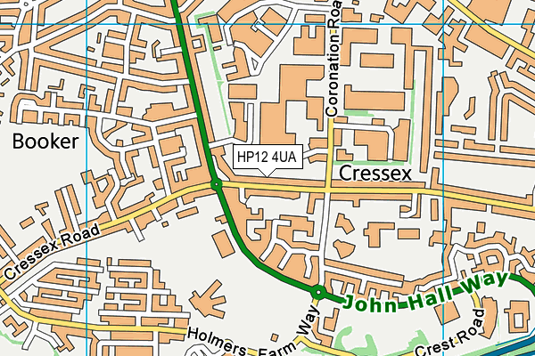 HP12 4UA map - OS VectorMap District (Ordnance Survey) HP12 4UA map - OS VectorMap District (Ordnance Survey)