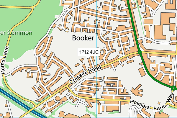 HP12 4UQ map - OS VectorMap District (Ordnance Survey) HP12 4UQ map - OS VectorMap District (Ordnance Survey)