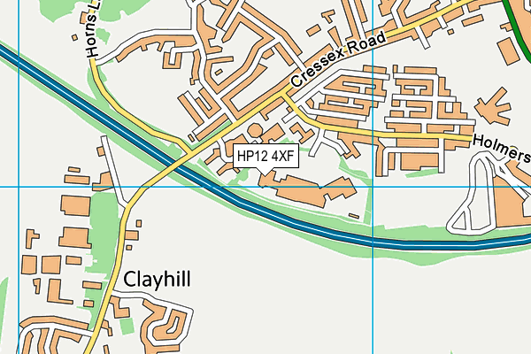HP12 4XF map - OS VectorMap District (Ordnance Survey) HP12 4XF map - OS VectorMap District (Ordnance Survey)