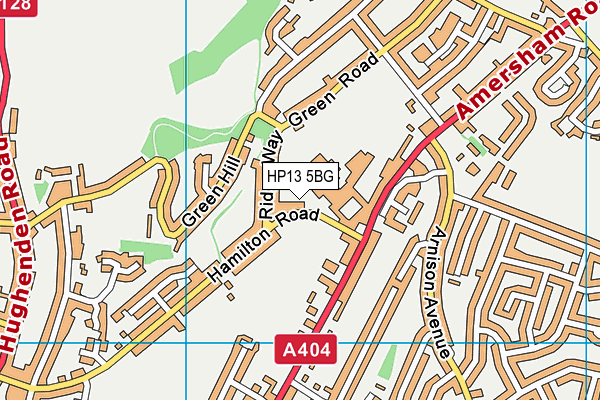 HP13 5BG map - OS VectorMap District (Ordnance Survey) HP13 5BG map - OS VectorMap District (Ordnance Survey)