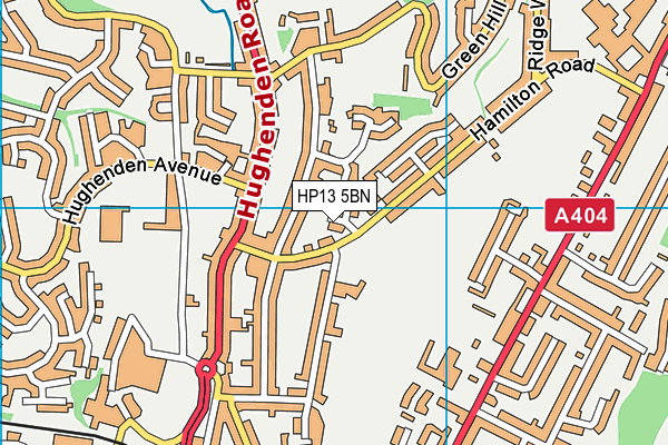 HP13 5BN map - OS VectorMap District (Ordnance Survey) HP13 5BN map - OS VectorMap District (Ordnance Survey)