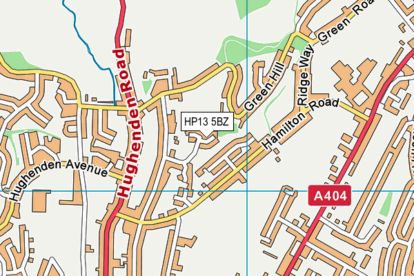 HP13 5BZ map - OS VectorMap District (Ordnance Survey) HP13 5BZ map - OS VectorMap District (Ordnance Survey)