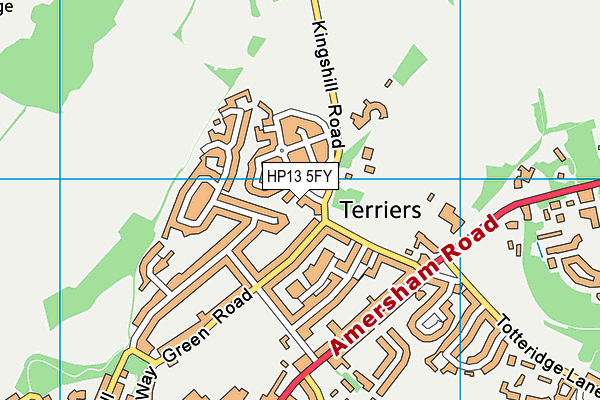 HP13 5FY map - OS VectorMap District (Ordnance Survey) HP13 5FY map - OS VectorMap District (Ordnance Survey)