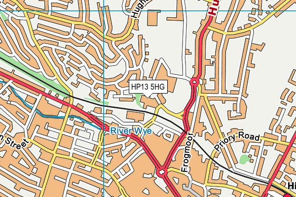 HP13 5HG map - OS VectorMap District (Ordnance Survey)