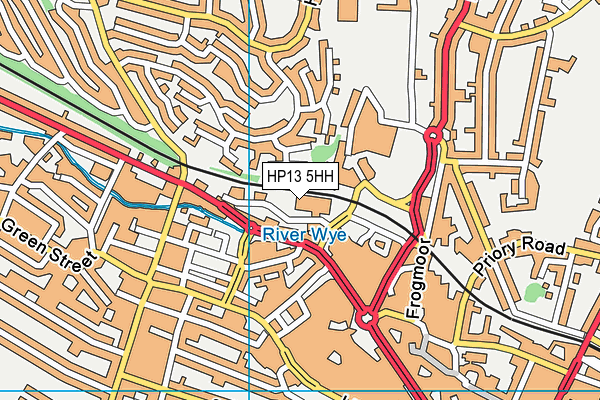 HP13 5HH map - OS VectorMap District (Ordnance Survey)