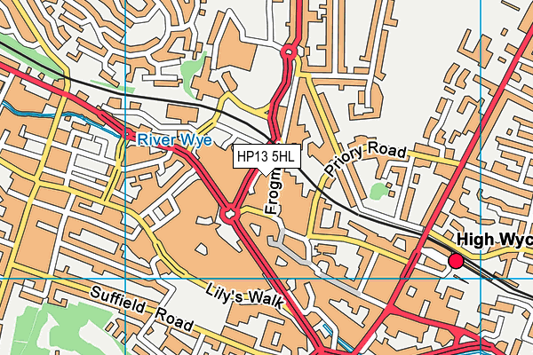 HP13 5HL map - OS VectorMap District (Ordnance Survey)