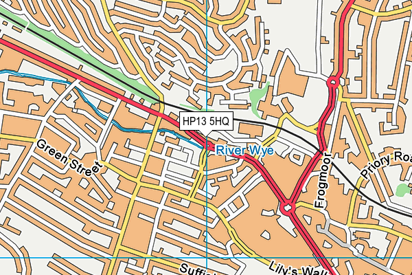 HP13 5HQ map - OS VectorMap District (Ordnance Survey) HP13 5HQ map - OS VectorMap District (Ordnance Survey)