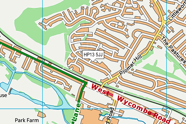 HP13 5JJ map - OS VectorMap District (Ordnance Survey) HP13 5JJ map - OS VectorMap District (Ordnance Survey)