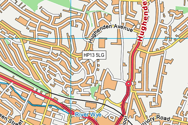 HP13 5LG map - OS VectorMap District (Ordnance Survey) HP13 5LG map - OS VectorMap District (Ordnance Survey)