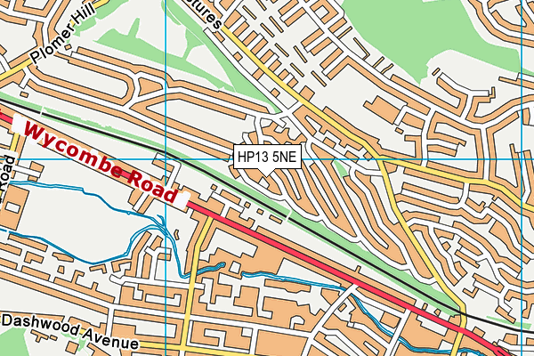 HP13 5NE map - OS VectorMap District (Ordnance Survey) HP13 5NE map - OS VectorMap District (Ordnance Survey)