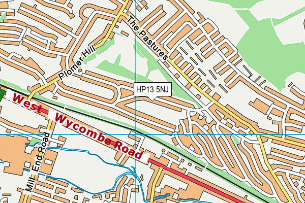 HP13 5NJ map - OS VectorMap District (Ordnance Survey) HP13 5NJ map - OS VectorMap District (Ordnance Survey)