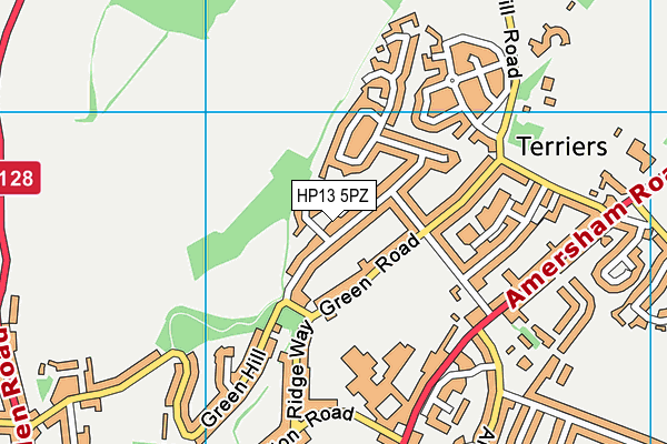 HP13 5PZ map - OS VectorMap District (Ordnance Survey) HP13 5PZ map - OS VectorMap District (Ordnance Survey)