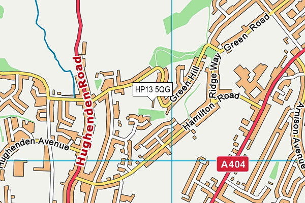 HP13 5QG map - OS VectorMap District (Ordnance Survey) HP13 5QG map - OS VectorMap District (Ordnance Survey)
