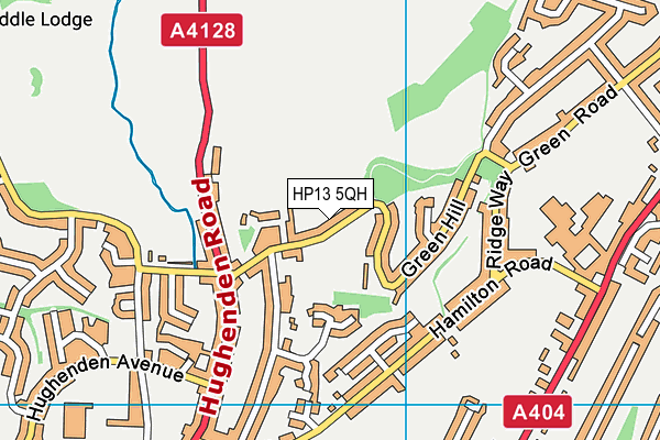 HP13 5QH map - OS VectorMap District (Ordnance Survey)