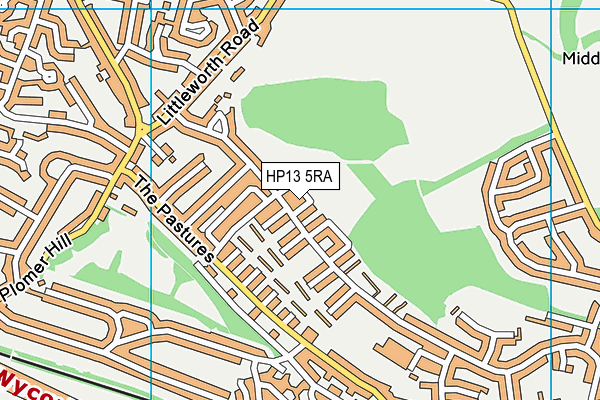 HP13 5RA map - OS VectorMap District (Ordnance Survey)