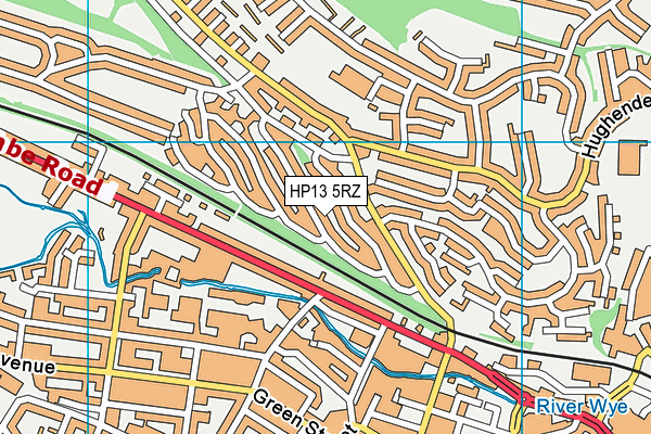 HP13 5RZ map - OS VectorMap District (Ordnance Survey) HP13 5RZ map - OS VectorMap District (Ordnance Survey)